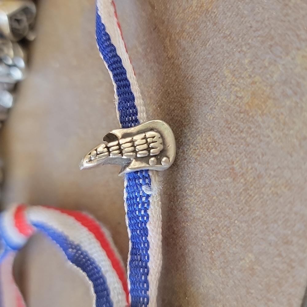 Pandora style guitar charm. No stamp of any sort. BUNDLE & SAVE